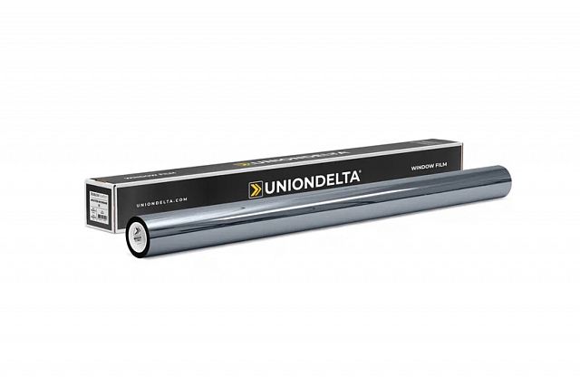 Самоклеящаяся спаттерная пленка Uniondelta Deltafilm SPUTTER NICHROME VLT 35%, 2 MIL, 1,52*30 м, 50 мкм, свинцовый