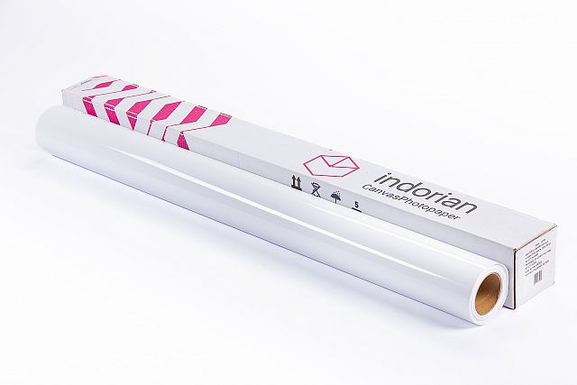 Фотобумага Indorian для сольвентной печати 220 г, 1,52*30 м глянцевая, белая