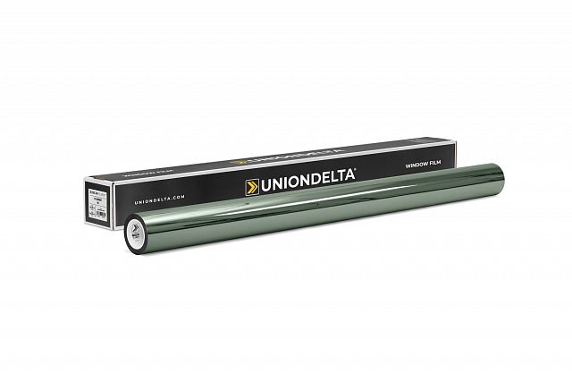 Самоклеящаяся зеркальная пленка Uniondelta Deltafilm R GREEN VLT 10%, 2 MIL, 1,52*30 м, 50 мкм, зеленый