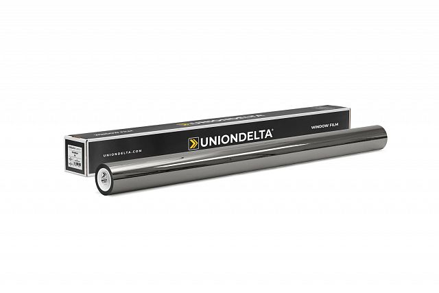 Самоклеящаяся зеркальная пленка Uniondelta Deltafilm TITANIUM VLT 20%, 2 MIL, 1,52*30 м, 50 мкм, серебряный