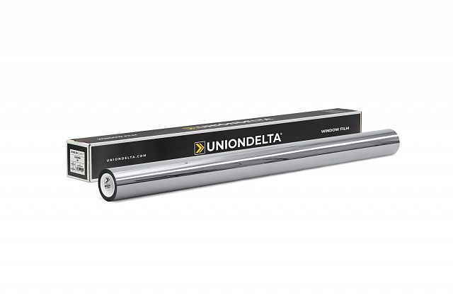 Самоклеящаяся зеркальная пленка Uniondelta Deltafilm R SILVER VLT 70%, 2 MIL, 1,52*30 м, 60 мкм, серебряный