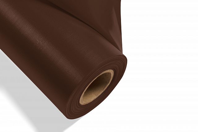 Тентовая ткань ПВХ Nordfox, 650 г/м2, коричневый, RAL 8017 , 2,5*65 м, 1000*1000, 20*20, полуглянец, UV