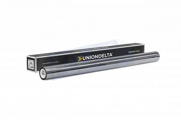 Самоклеящаяся зеркальная пленка Uniondelta Deltafilm R SILVER EXTERIOR VLT 15%, 2 MIL, 1,52*30 м, 60 мкм, серебряный