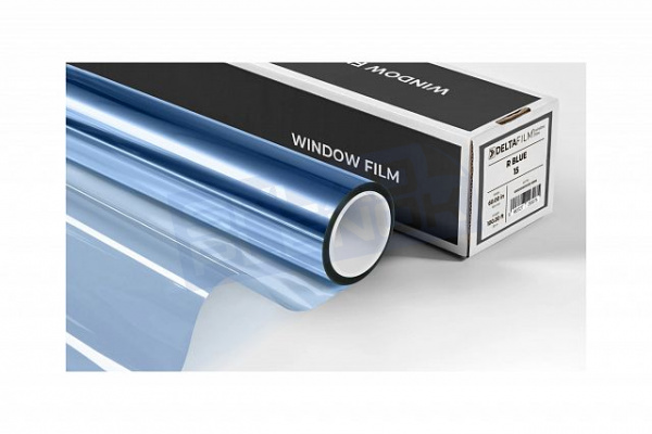 Самоклеящаяся зеркальная пленка Uniondelta Deltafilm R BLUE VLT 15%, 2 MIL, 1,52*30 м, 50 мкм, синий