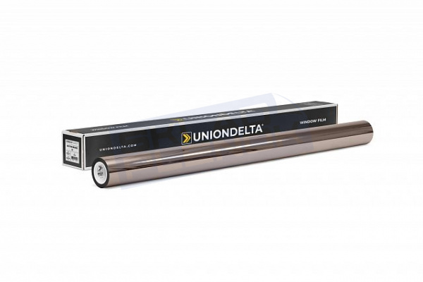 Самоклеящаяся спаттерная пленка Uniondelta Deltafilm SPUTTER BRONZE VLT 35%, 2 MIL, 1,52*30 м, 50 мкм, медный