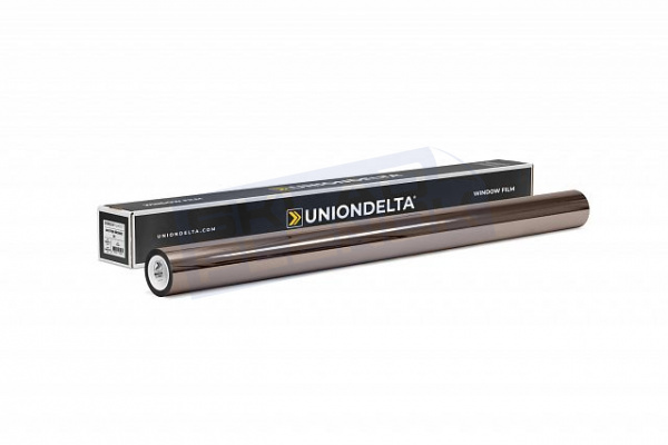 Самоклеящаяся спаттерная пленка Uniondelta Deltafilm SPUTTER BRONZE VLT 20%, 2 MIL, 1,52*30 м, 50 мкм, медный