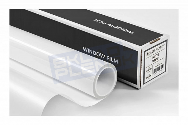 Декоративная пленка Uniondelta Deltafilm MATTE WHITE 2 MIL, 1,52*30 м, 50 мкм, VLT 66%, PET, матовый, белый