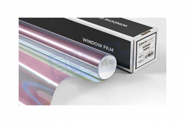 Декоративная дихроичная пленка Uniondelta DICHROIC PURPLE 2 MIL, 1,36*30 м, 60 мкм, хамелеон
