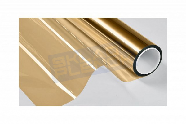 Самоклеящаяся зеркальная пленка Uniondelta Deltafilm R GOLD VLT 15%, 2 MIL, 1,52*30 м, 50 мкм, золотой
