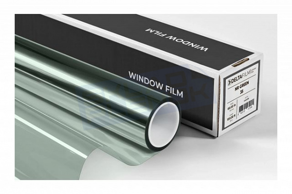 Солнцезащитная архитектурная пленка Uniondelta Deltafilm NR GREEN 35 1 MIL, 1,52*30 м, 35 мкм, VLT 35%, PET, зеленый