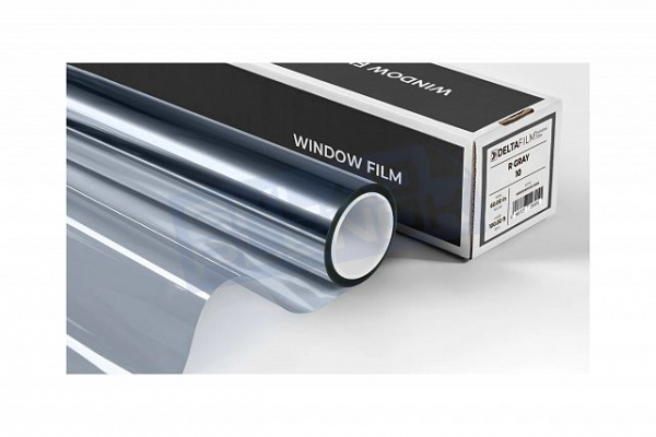 Самоклеящаяся зеркальная пленка Uniondelta Deltafilm R GRAY VLT 10%, 2 MIL, 1,52*30 м, 50 мкм, серый
