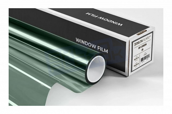 Солнцезащитная архитектурная пленка Uniondelta Deltafilm HP GREEN 35 2 MIL, 1,52*30 м, 55 мкм, VLT 35%, PET, зеленый