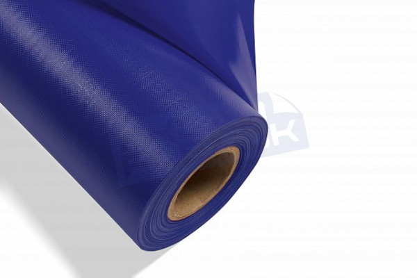 Тентовая ткань ПВХ Nordfox, 650 г/м2, синий, RAL 5002, 2,5*60 м, 1000*1000, 20*20, полуглянец, UV