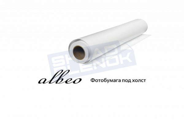 Фотобумага для плоттеров водостойкая, текстура под холст Albeo Canvas Photo Art Paper, 250 г, втулка 50,8 мм, 0,610*10 м, мат. (латекс, пигм., водн.)