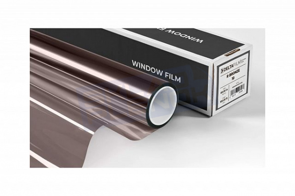 Самоклеящаяся зеркальная пленка Uniondelta Deltafilm R BRONZE VLT 10%, 2 MIL, 1,52*30 м, 50 мкм, бронзовый