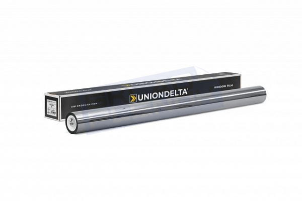 Самоклеящаяся зеркальная пленка Uniondelta Deltafilm R SILVER VLT 50%, 2 MIL, 1,52*30 м, 60 мкм, серебряный