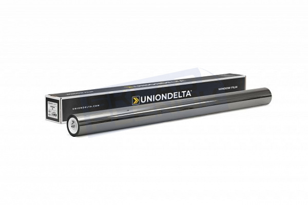 Самоклеящаяся зеркальная пленка Uniondelta Deltafilm TITANIUM VLT 20%, 2 MIL, 1,52*30 м, 50 мкм, серебряный