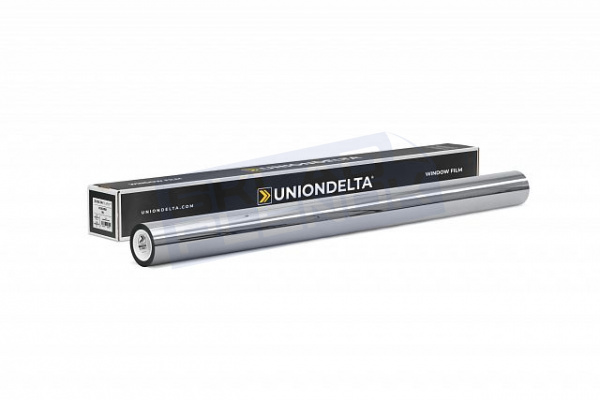 Самоклеящаяся зеркальная пленка Uniondelta Deltafilm R SILVER VLT 70%, 2 MIL, 1,52*30 м, 60 мкм, серебряный
