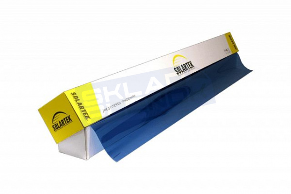 Отражающая архитектурная пленка Solartek STR 15 BLSRPS 2MIL, 1,52*30 м, 60 мкм, VLT 16,1%, PET, голубая