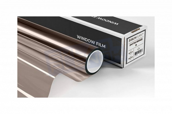 Самоклеящаяся спаттерная пленка Uniondelta Deltafilm SPUTTER BRONZE VLT 35%, 2 MIL, 1,52*30 м, 50 мкм, медный