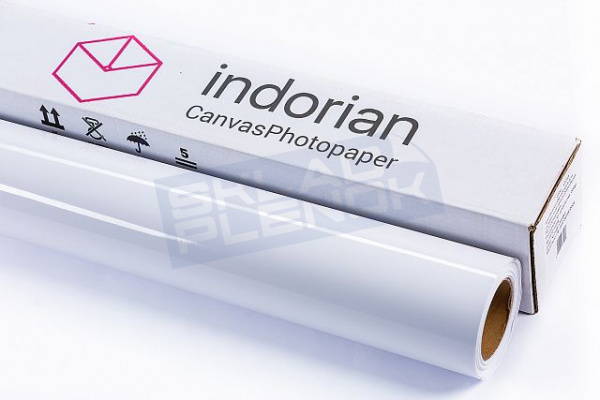 Фотобумага Indorian для сольвентной печати 220 г, 1,27*30 м глянцевая, белая