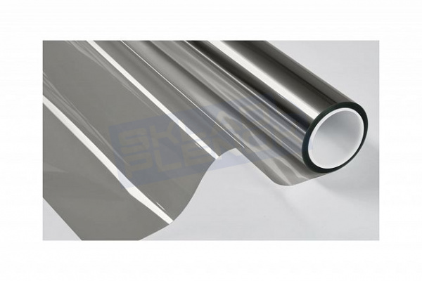 Самоклеящаяся зеркальная пленка Uniondelta Deltafilm TITANIUM VLT 5%, 2 MIL, 1,52*30 м, 50 мкм, серебряный