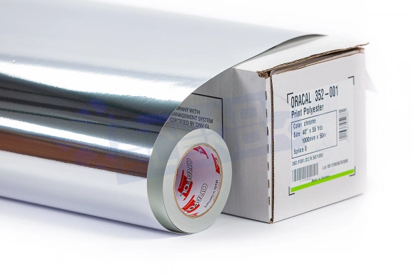 Пленка самоклеящаяся Oracal 352 F901 50 мк 1*50 м хром, глянцевая