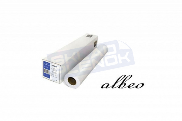 Синтетический холст с серебряным покрытием Albeo Silver Canvas, 230 г/м2, втулка 76,2 мм (3"), 1,372 *18 м, серебряный